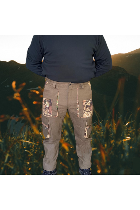 HAKİ ÜZERİNE MEŞE AĞAÇ DESEN PANTOLON HAKİ ÜZERİNE MEŞE AĞAÇ DESEN PANTOLON